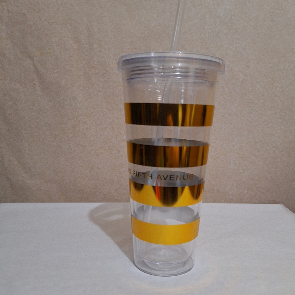Saks Fifth Avenue Metallic Striped Tumbler